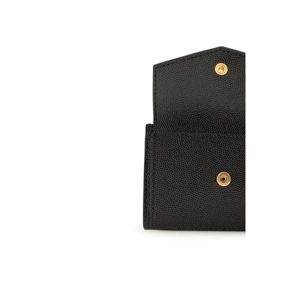 Saint Laurent Black Calf Leather Bos Taurus Wallet - Image 3