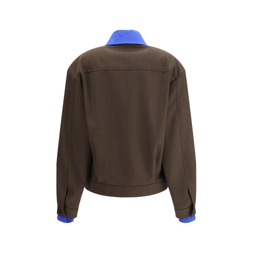 Miu Miu Brown Fleece Wool Bomber - Image 2