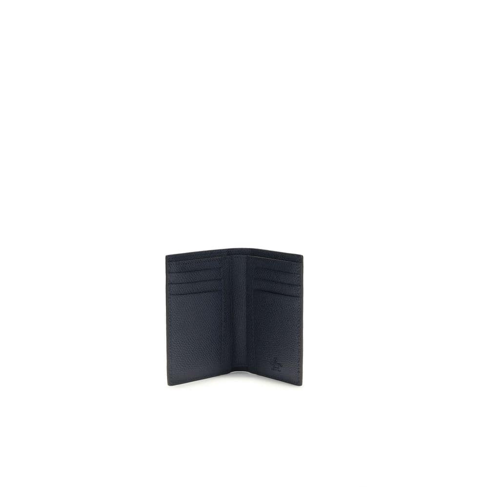 Valentino Garavani Blue Calf Leather Bos Taurus Wallet - Image 3