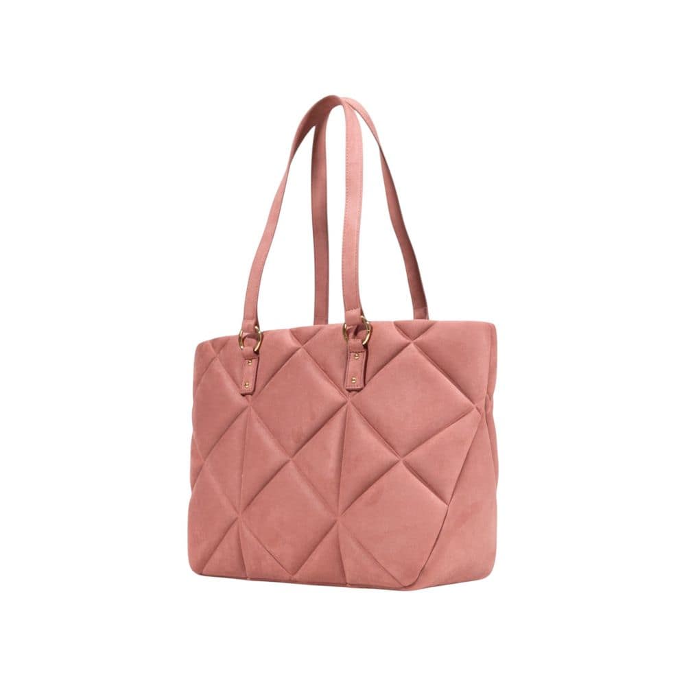Love Moschino Pink Suede Leather Handbag - Image 4