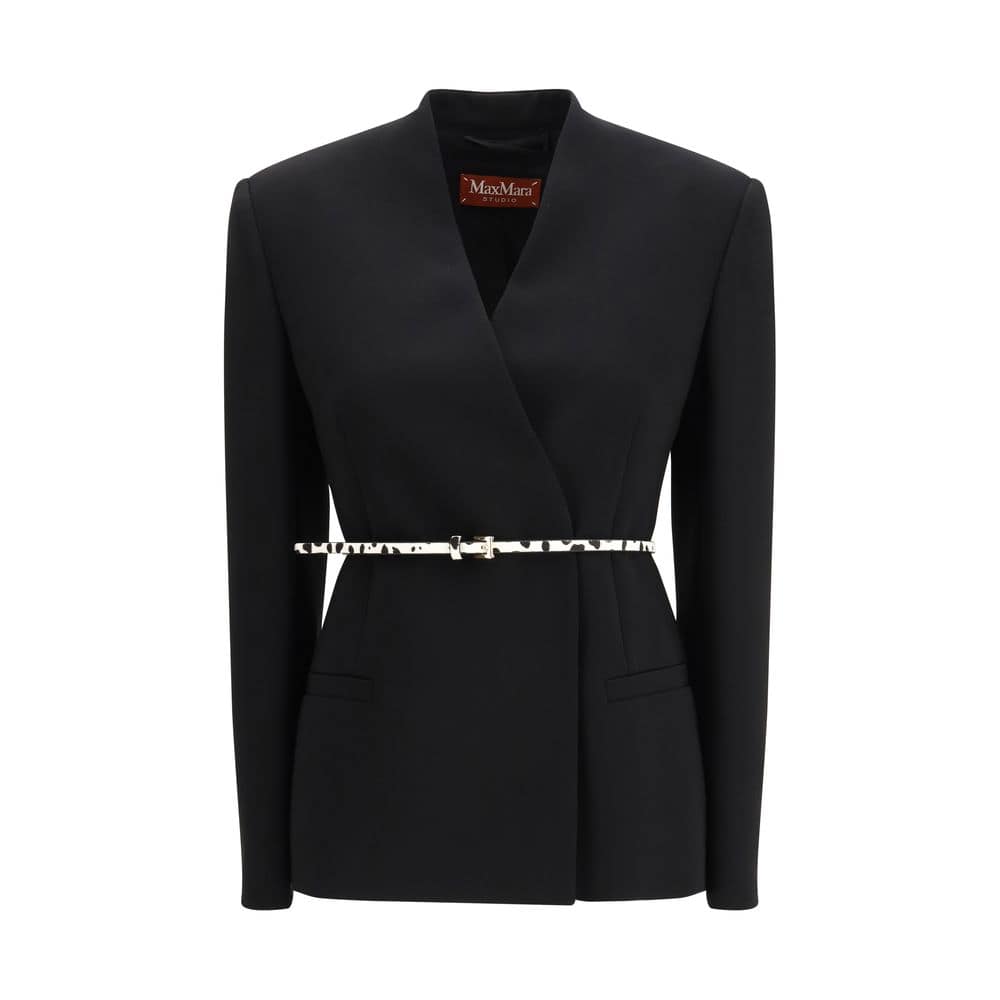 Max Mara Black Triacetate Coat