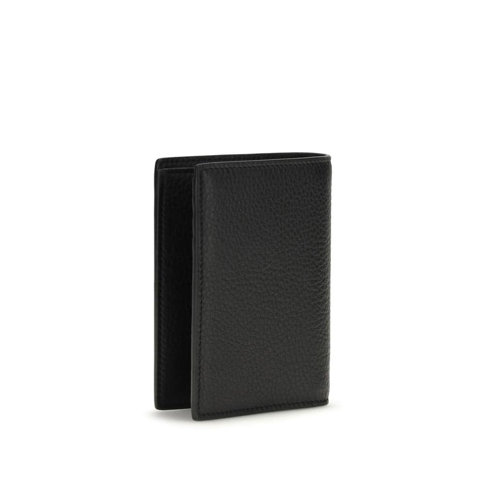 Saint Laurent Black Calf Leather Bos Taurus Wallet - Image 2
