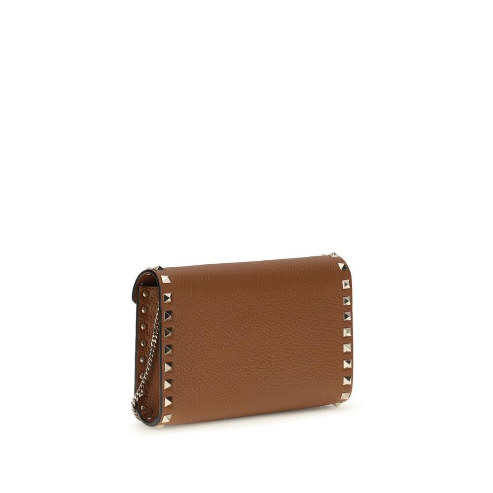 Valentino Garavani Brown Calf Leather Bos Taurus Wallet - Image 3