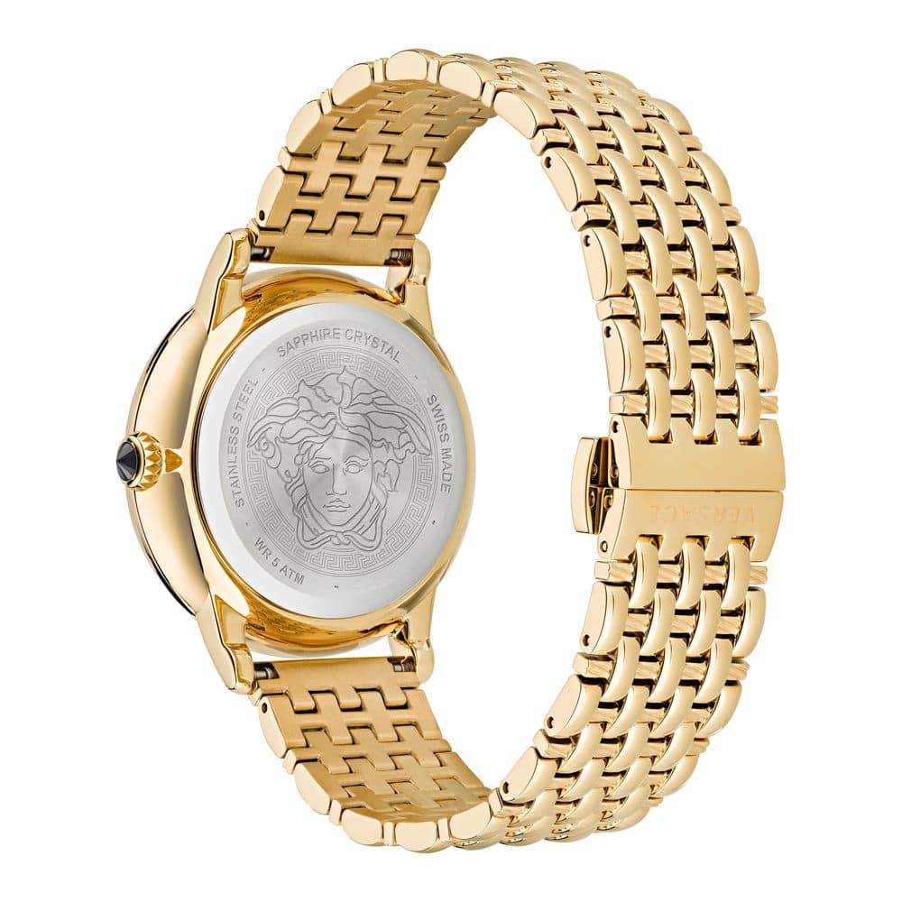 Versace Gold Stainless Steel Dress Watch - Image 2