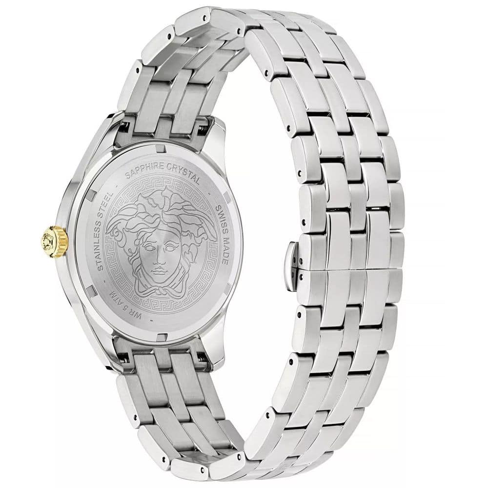 Versace Gray Stainless Steel Dress Watch - Image 2