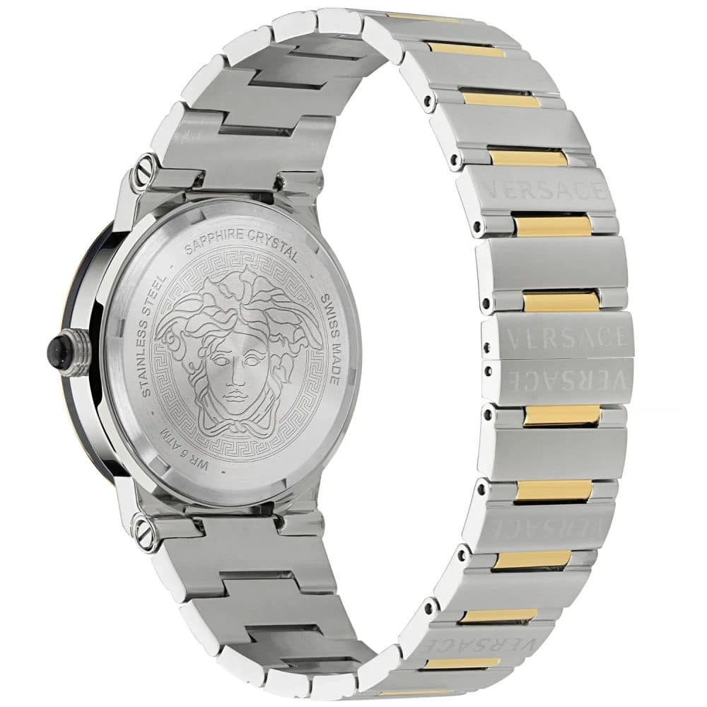Versace Gray Stainless Steel Dress Watch - Image 2