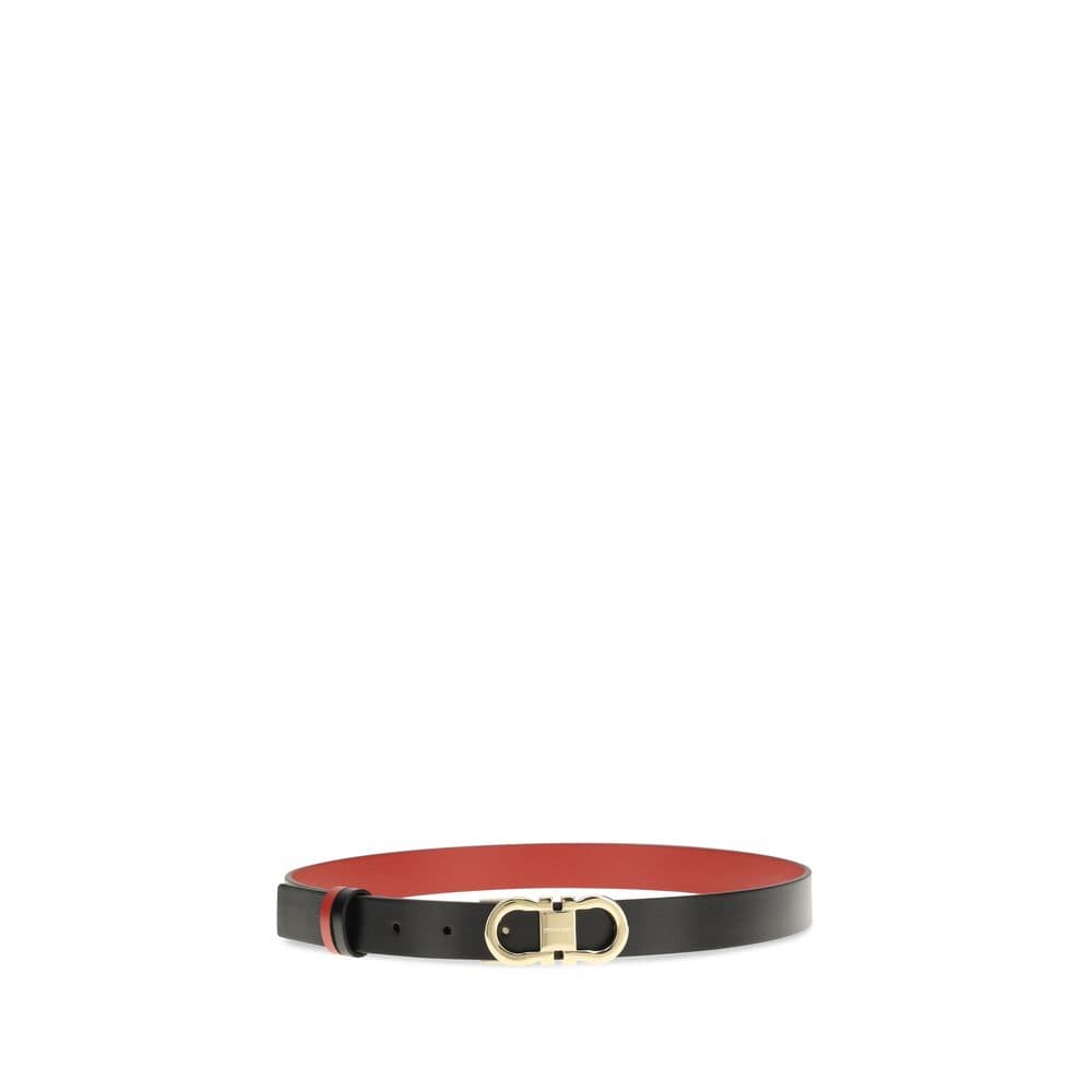 Ferragamo Black Calf Leather Bos Taurus Regular Belt - Image 2