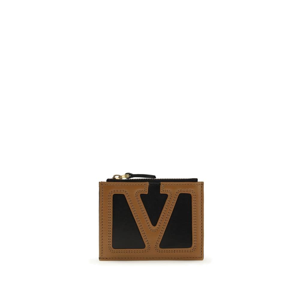 Valentino Garavani Black Calf Leather Bos Taurus Wallet