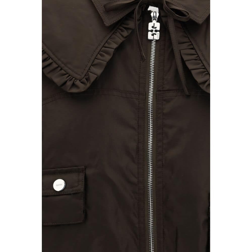 Ganni Bicolor Polyamide Bomber - Image 3