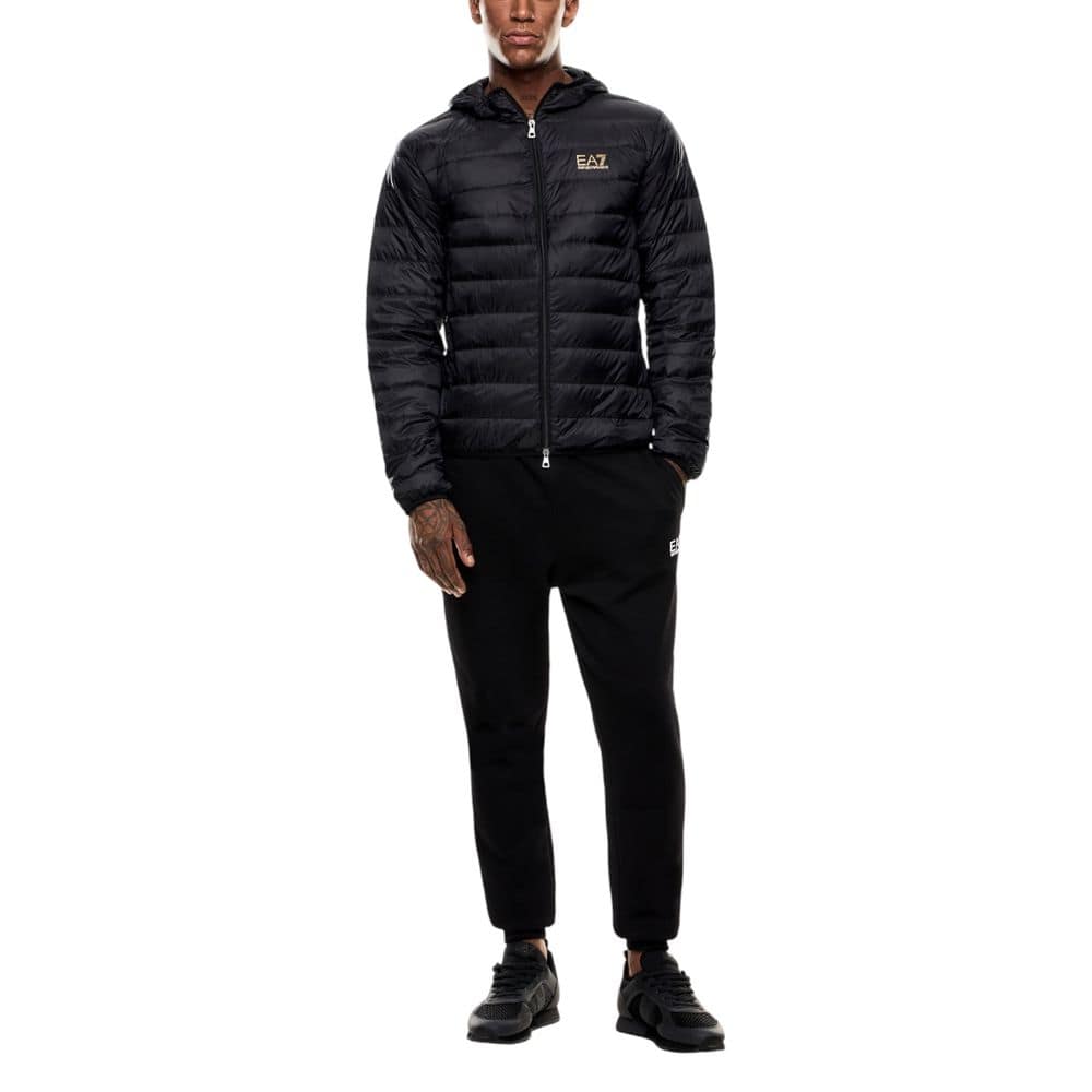 EA7 Emporio Armani Bicolor Polyamide Full-Length Jacket - Image 3