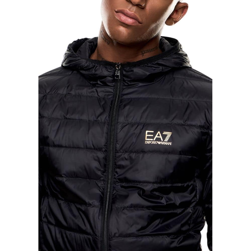 EA7 Emporio Armani Bicolor Polyamide Full-Length Jacket - Image 4
