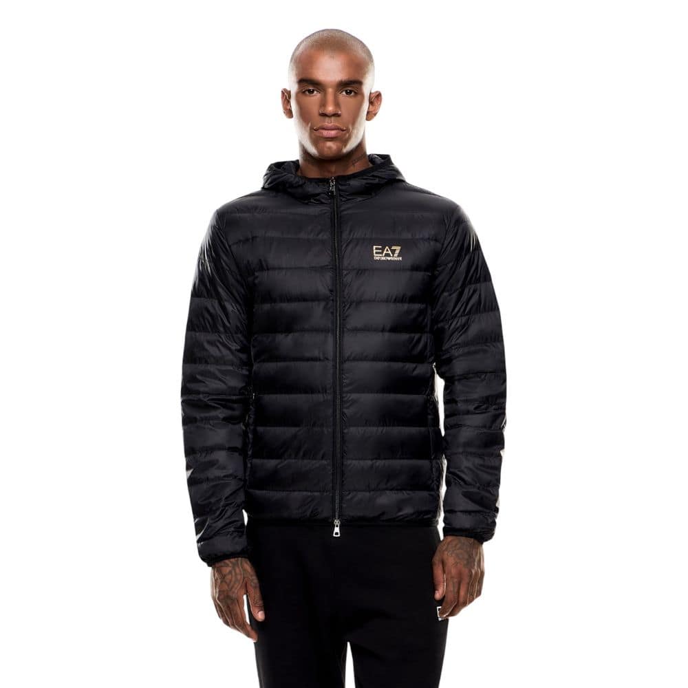 EA7 Emporio Armani Bicolor Polyamide Full-Length Jacket - Image 5