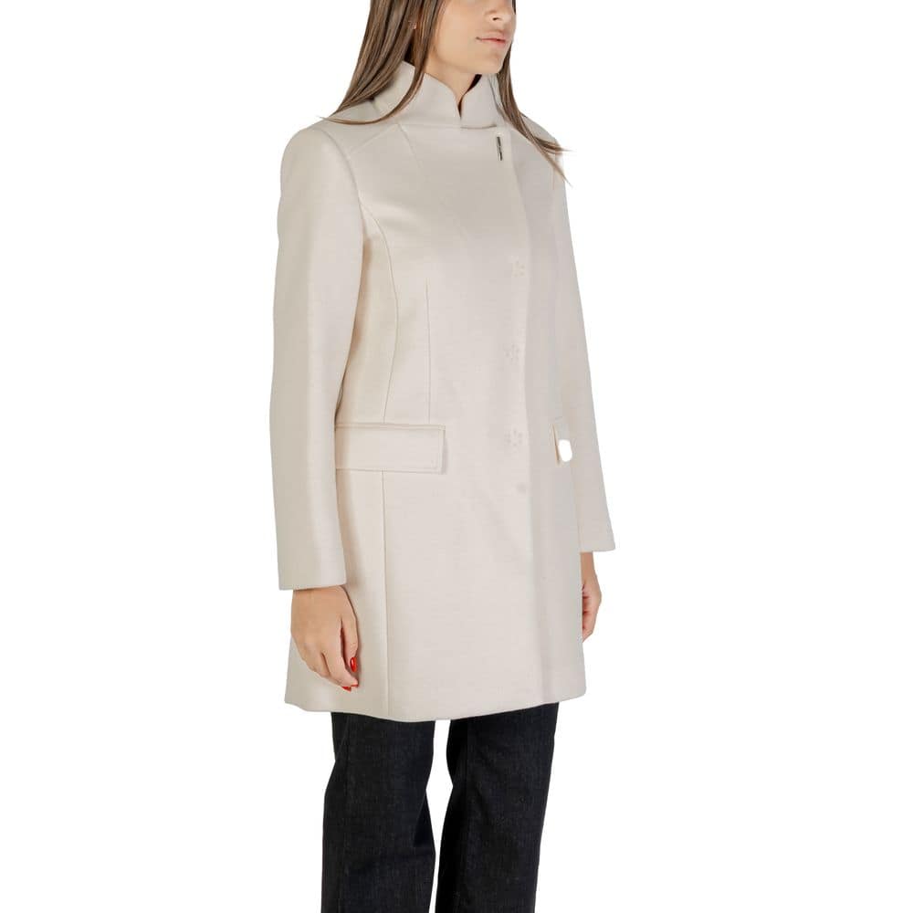 Liu Jo Cream Polyester Coat - Image 3
