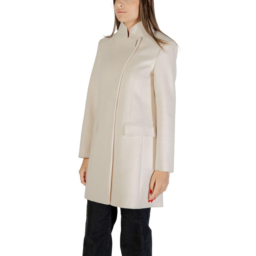 Liu Jo Cream Polyester Coat - Image 4