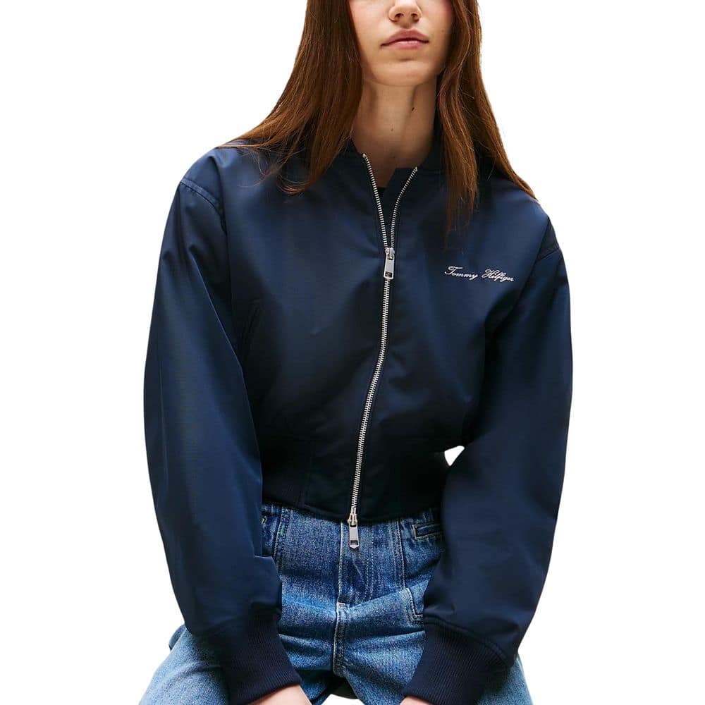 Tommy Hilfiger Blue Recycled Polyester Bomber - Image 3