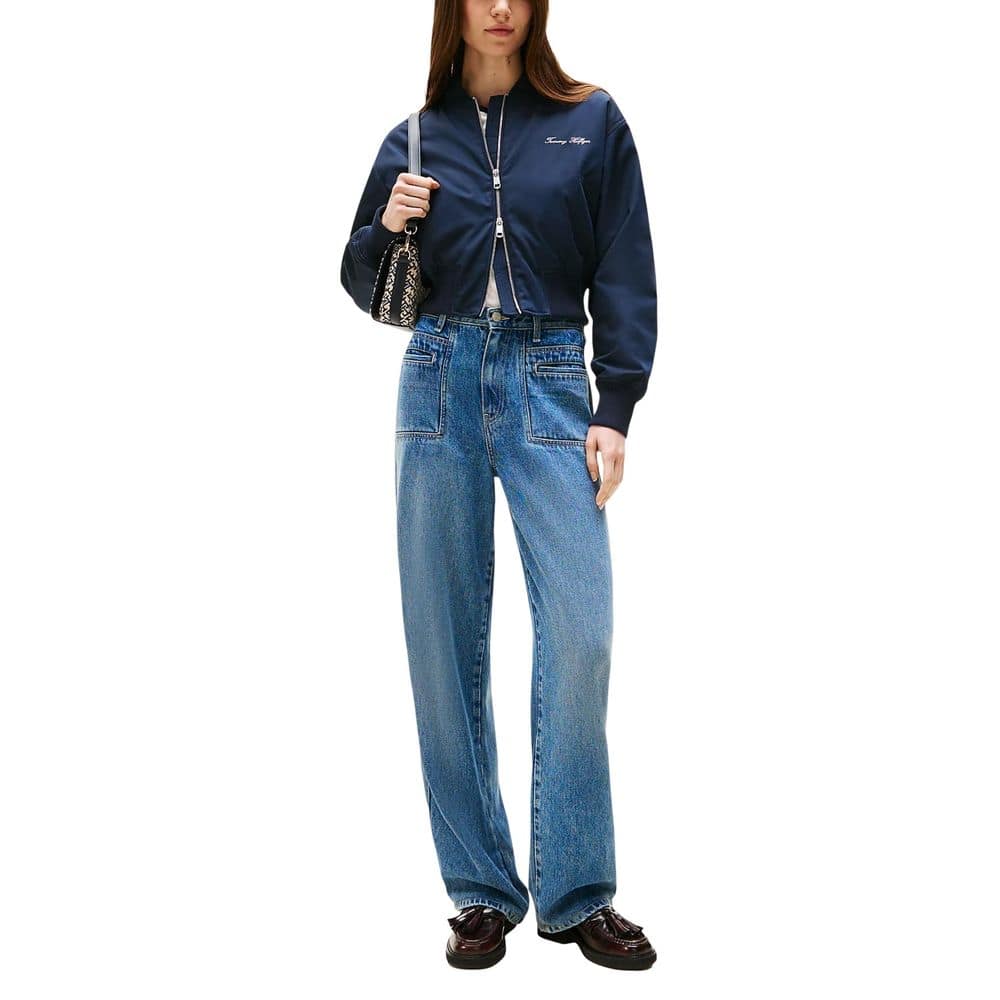 Tommy Hilfiger Blue Recycled Polyester Bomber - Image 4