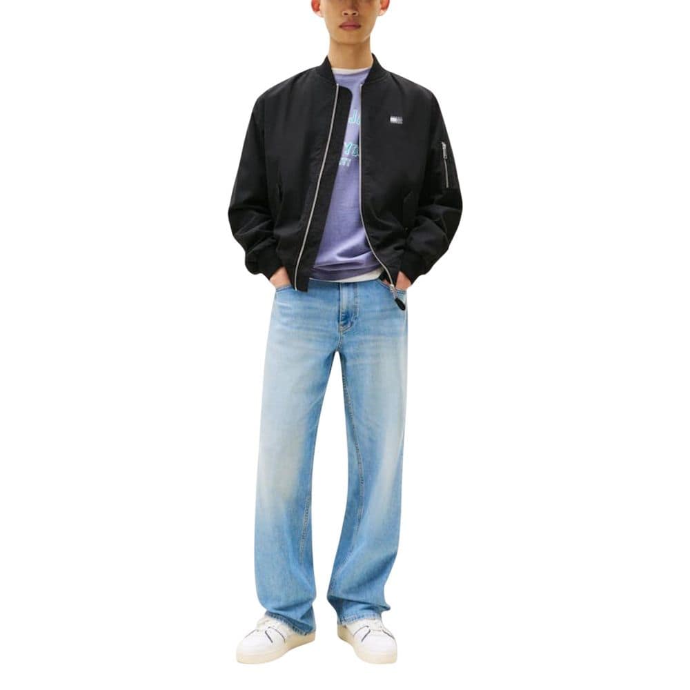 Tommy Hilfiger Jeans Black Recycled Cotton Bomber - Image 4