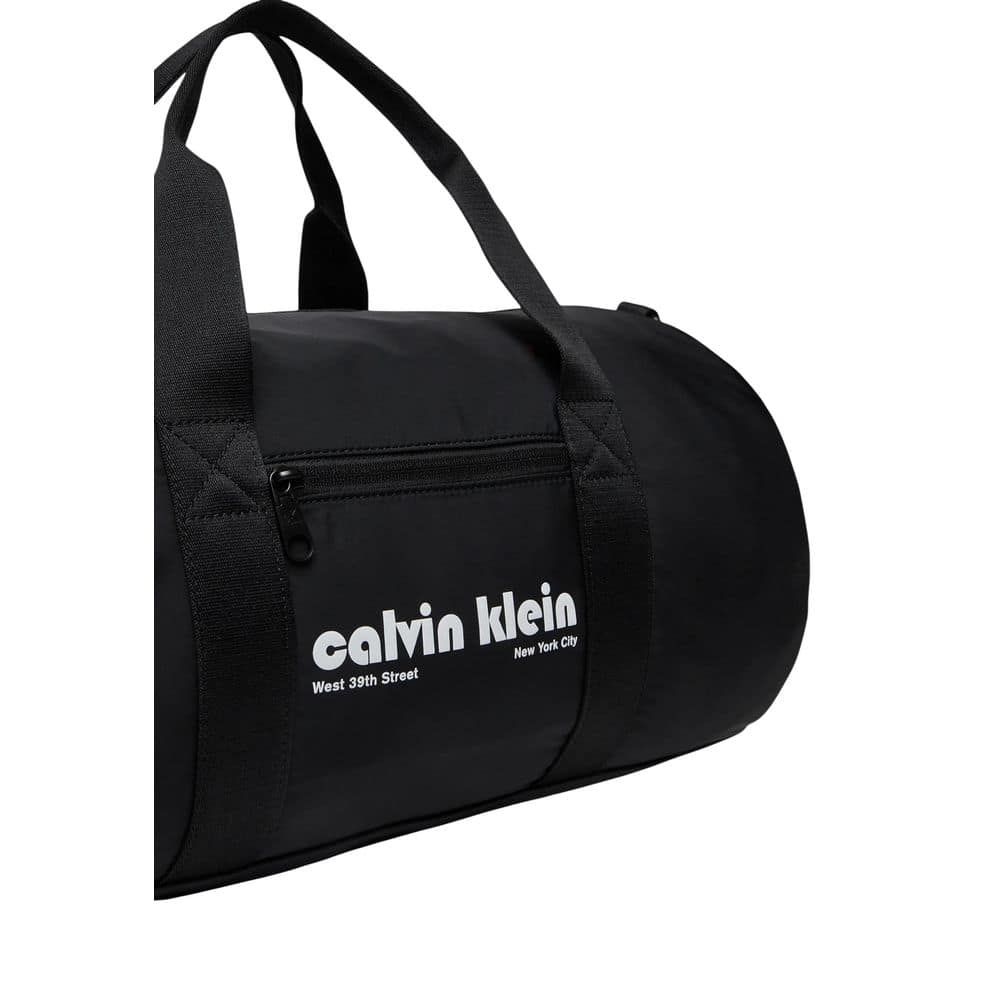 Calvin Klein Black Recycled Polyester Duffel Bag - Image 4