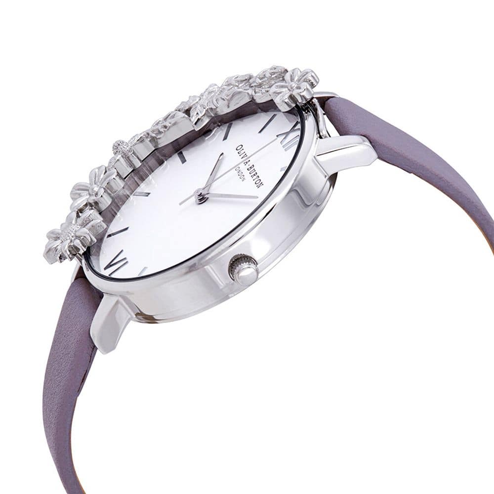 Olivia Burton Purple Artificial Leather Dress Watch - Image 2