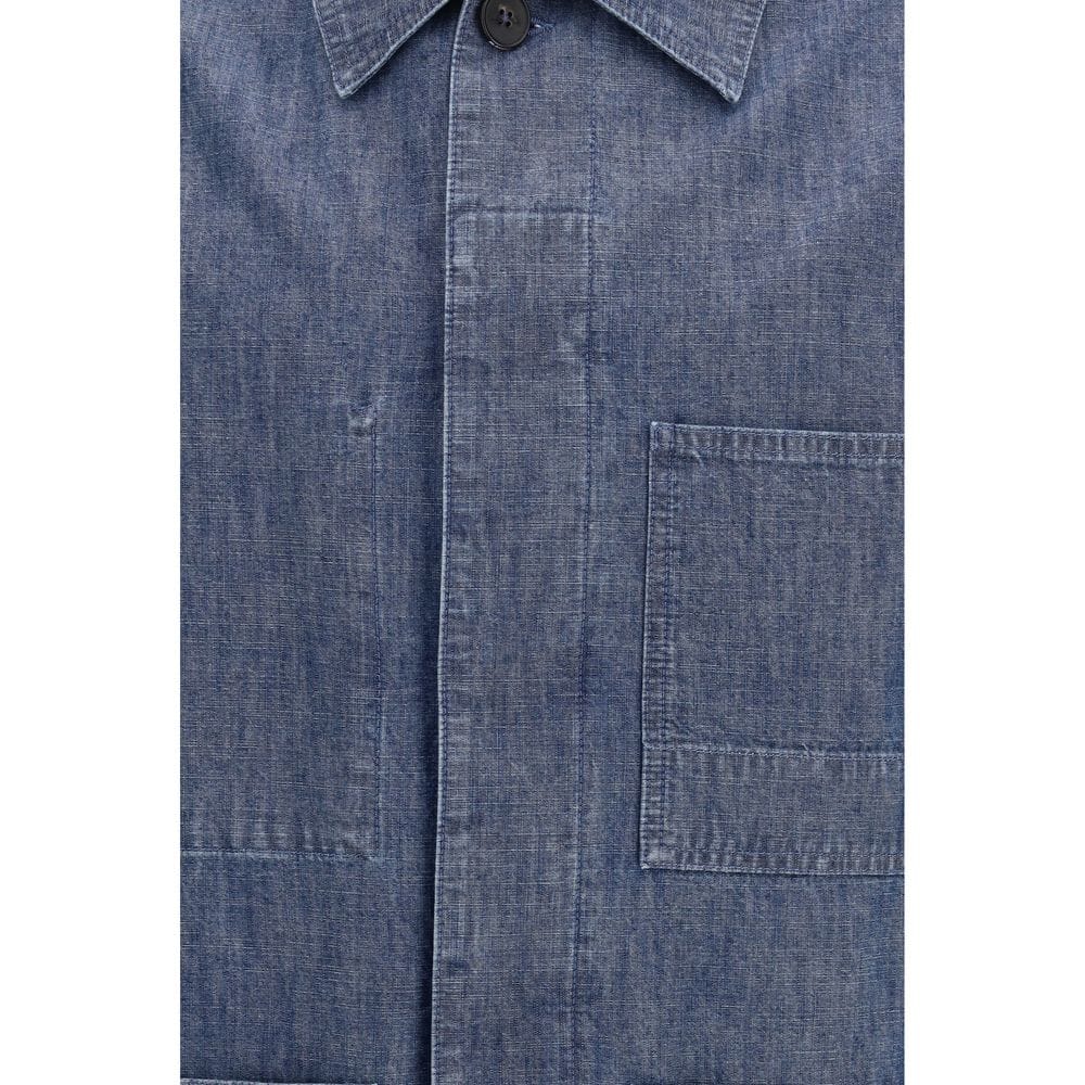 Jil Sander Blue Cotton Denim Jacket - Image 3