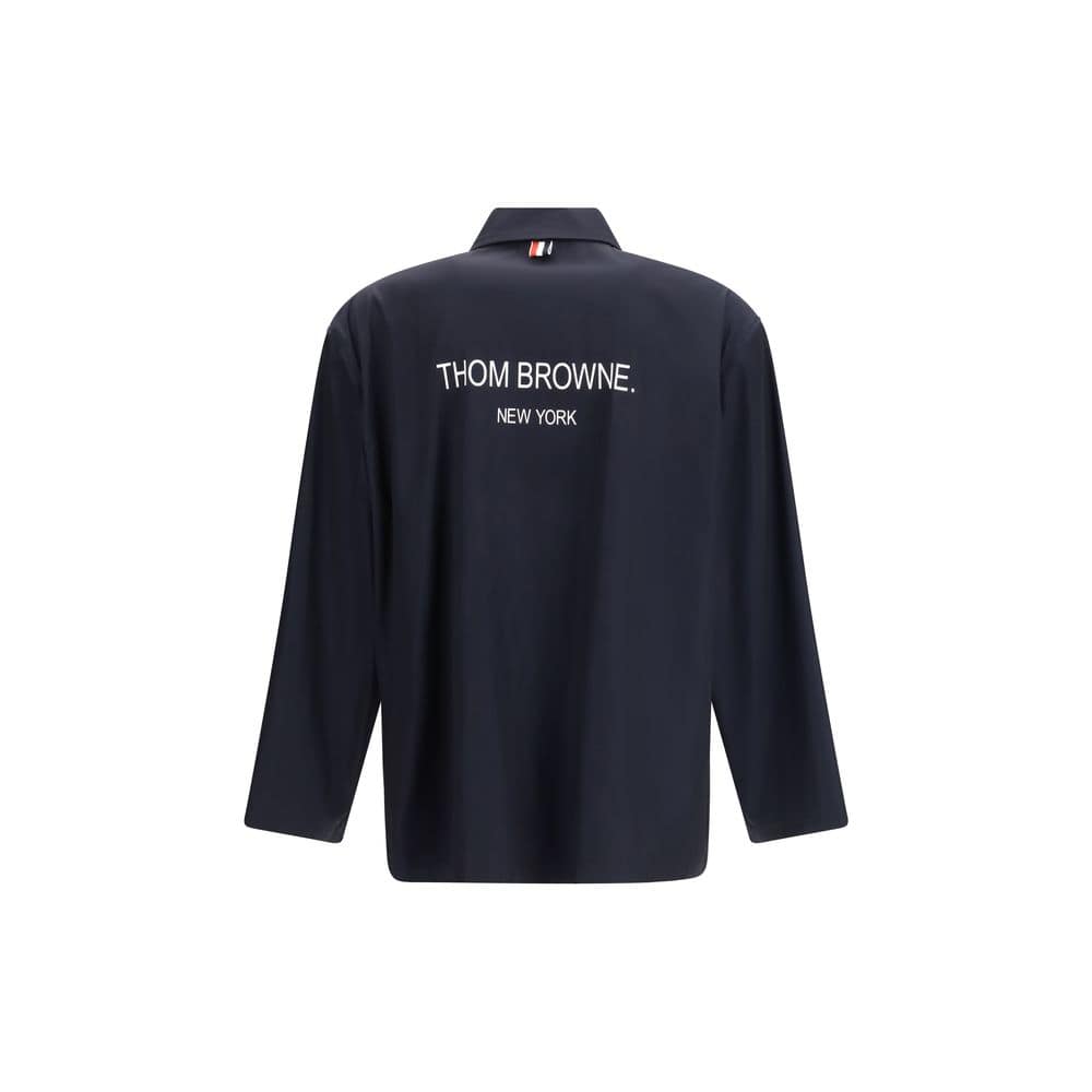 Thom Browne Blue Polyester Coat - Image 2
