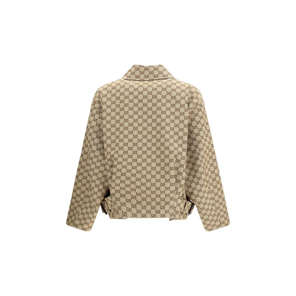 Gucci Beige Cotton Bomber - Image 2