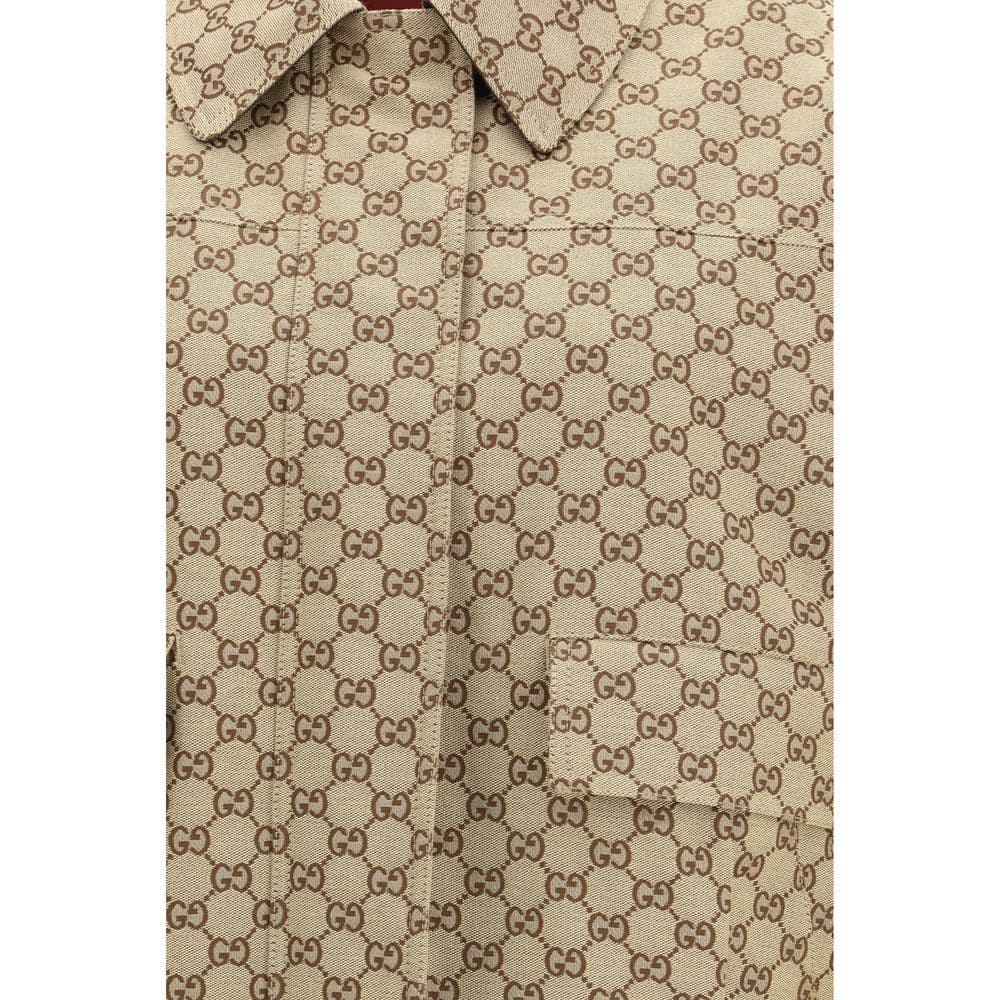 Gucci Beige Cotton Bomber - Image 3