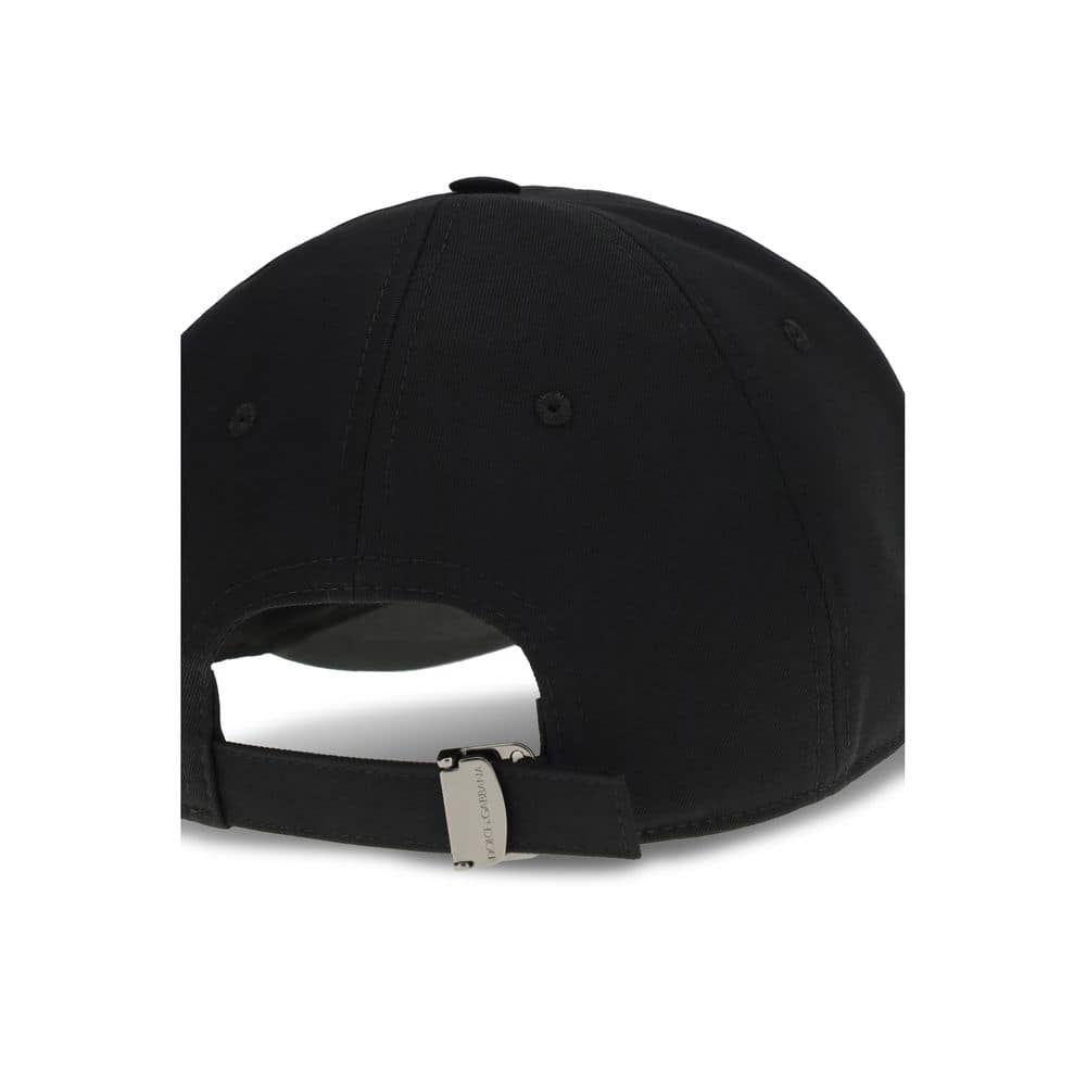 Dolce & Gabbana Black Cotton Cap (Baseball Hat) - Image 3
