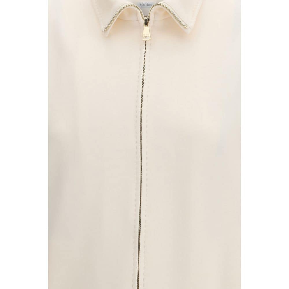 Max Mara Pure Beige Polyamide Shell Jacket - Image 3