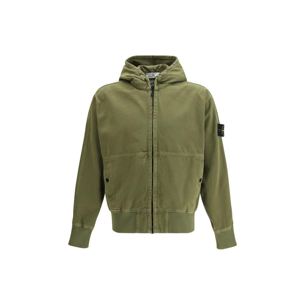Stone Island Bicolor Cotton Shell Jacket