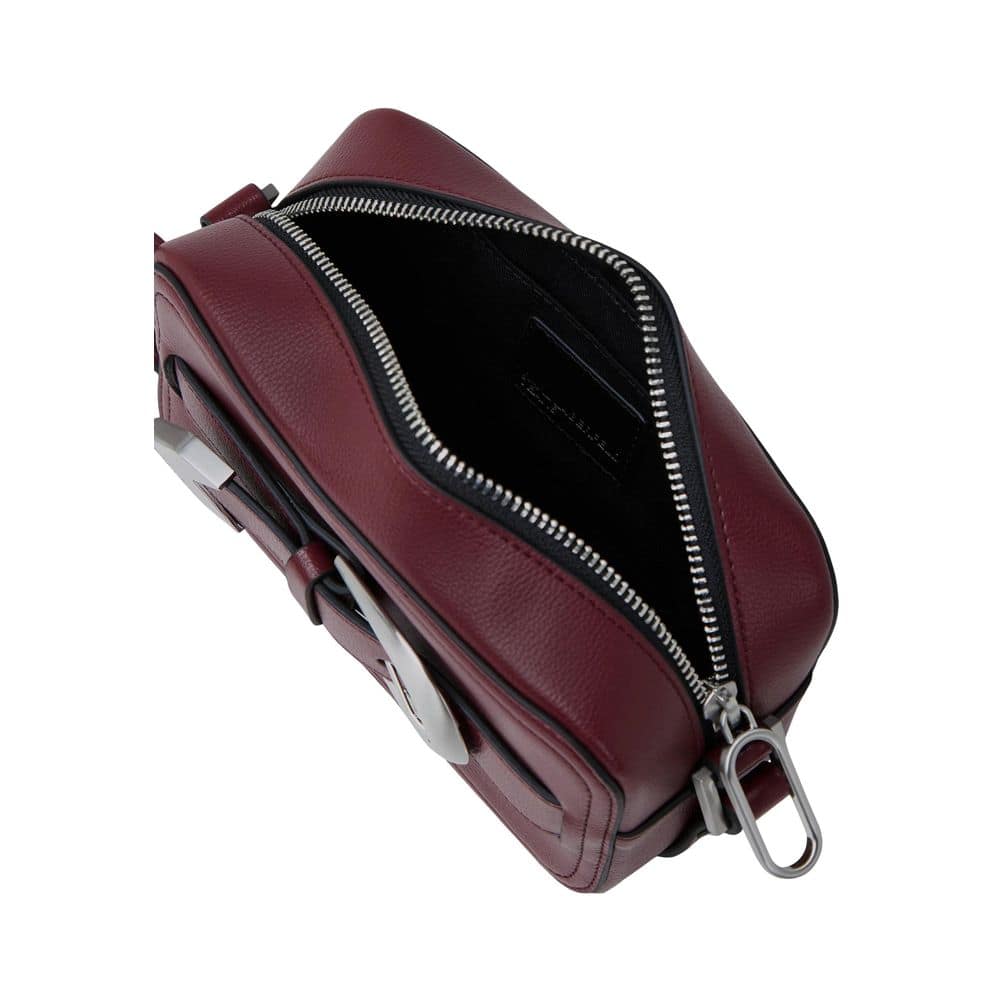 Karl Lagerfeld Bordeaux Polyethylene Handbag - Image 4