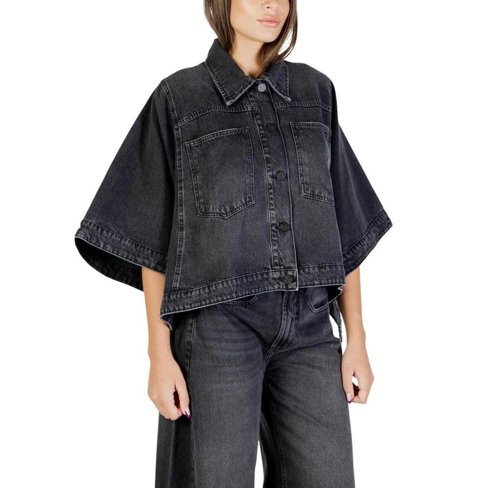 Colcci Black Cotton Denim Jacket - Image 4