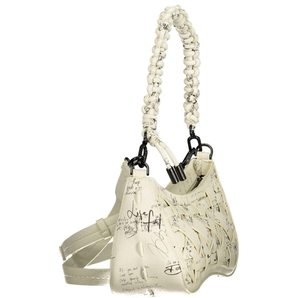 Desigual Bianco Poliuretano Women Handbag - Image 3