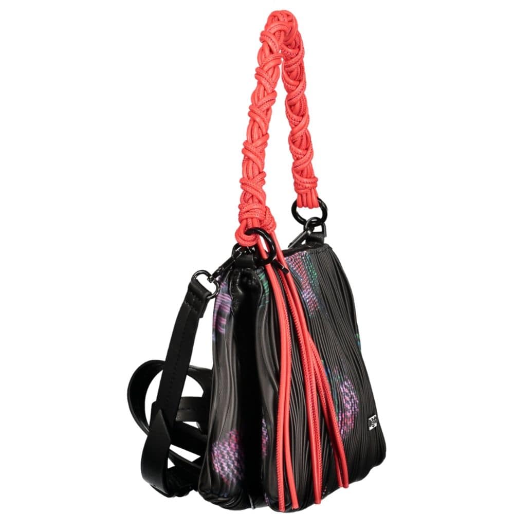 Desigual Nero Poliuretano Women Handbag - Image 3