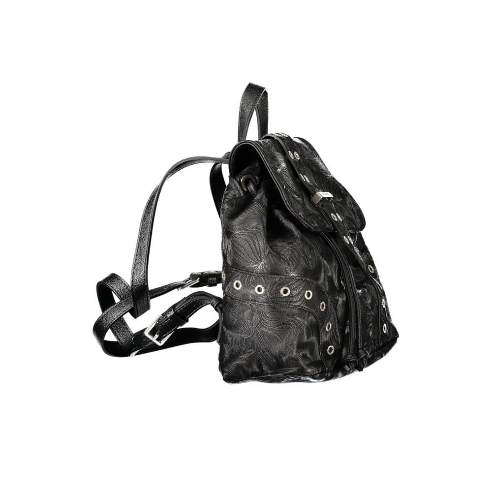Desigual Black Polyurethane Women Backpack - Image 3