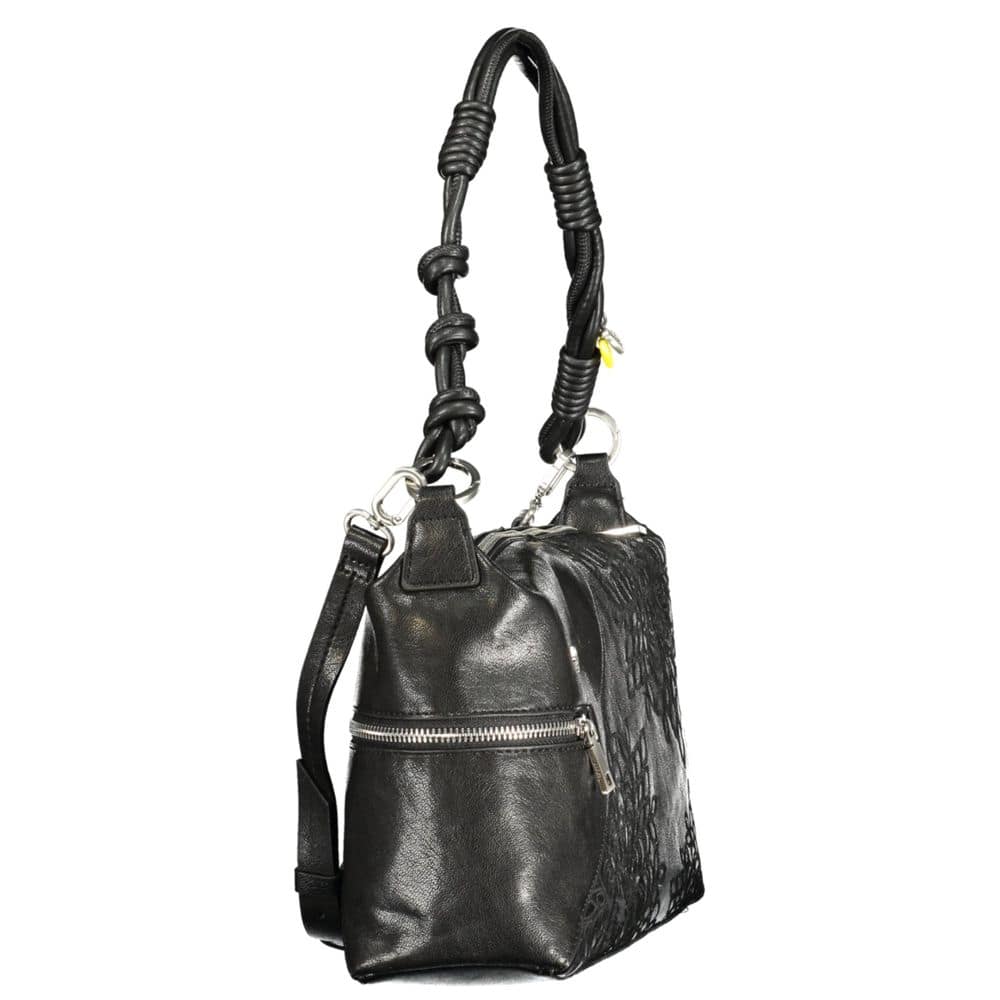Desigual Black Polyurethane Women's Handbag - Image 3