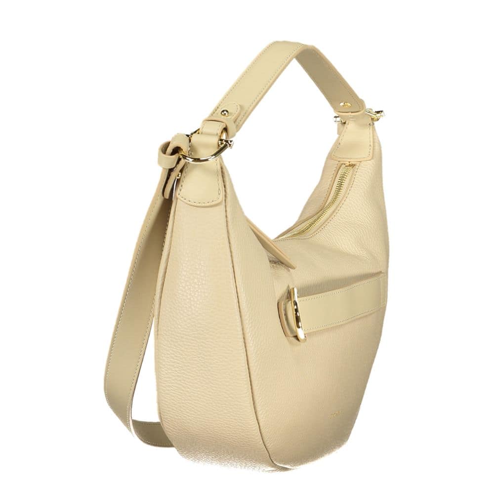 Coccinelle Beige Leather Women Handbag - Image 3