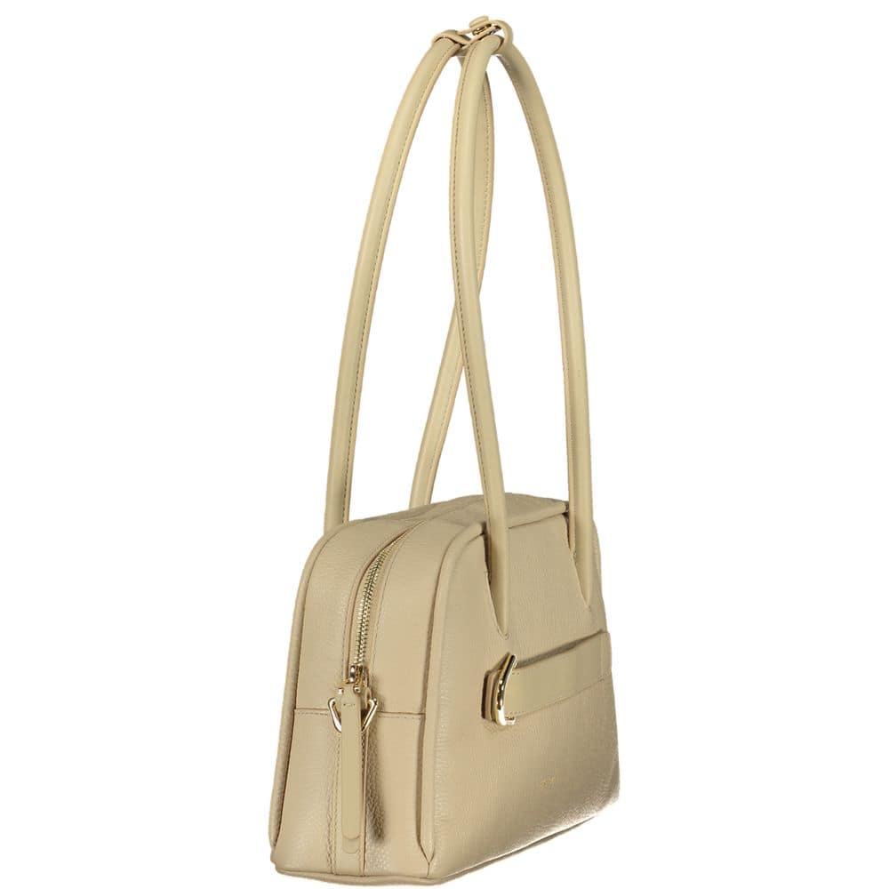 Coccinelle Beige Leather Women Handbag - Image 3