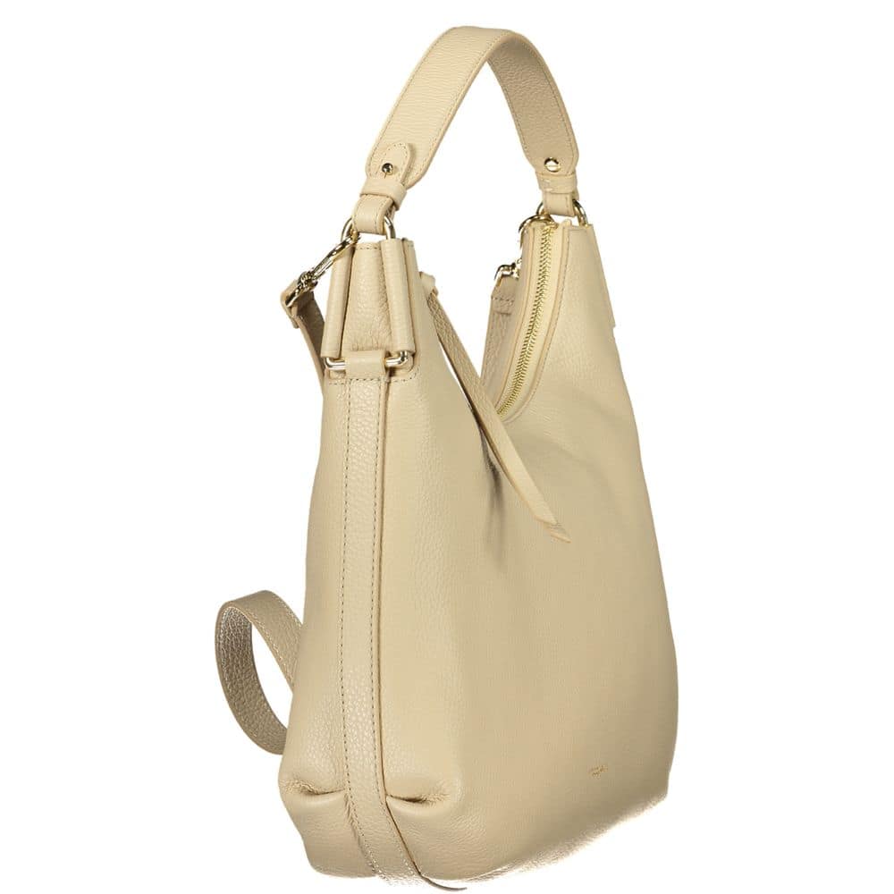 Coccinelle Beige Leather Women Handbag - Image 3