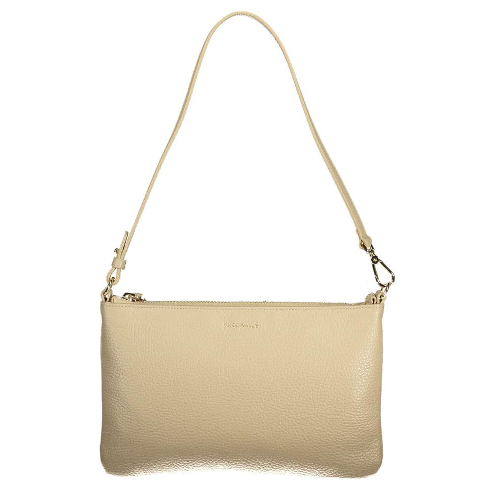 Coccinelle Beige Leather Women Handbag