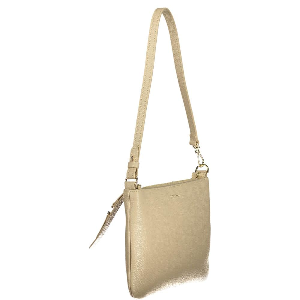 Coccinelle Beige Leather Women Handbag - Image 3