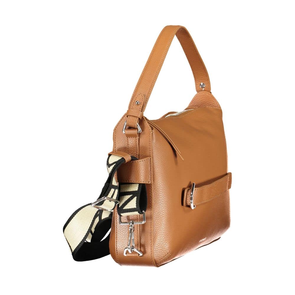 Coccinelle Marrone Leather Women Handbag - Image 3