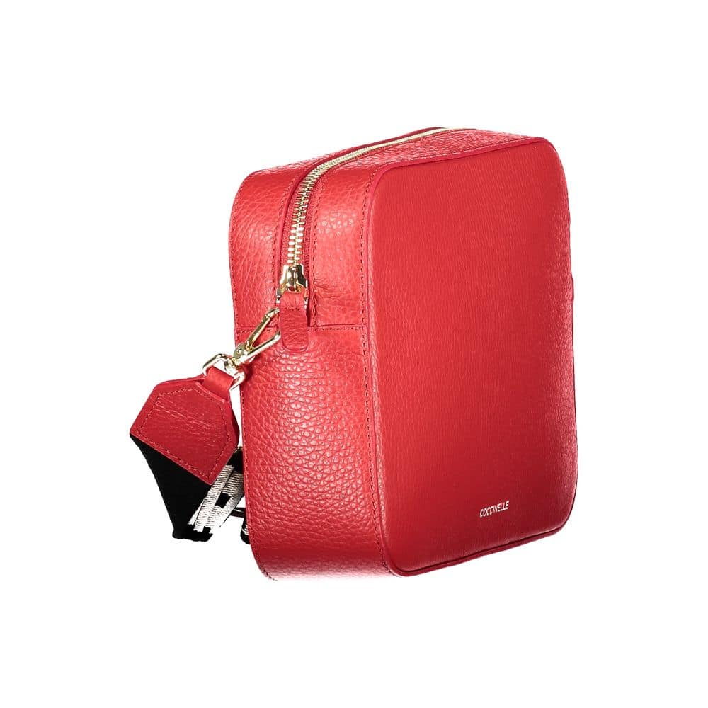 Coccinelle Rosso Leather Women Handbag - Image 3
