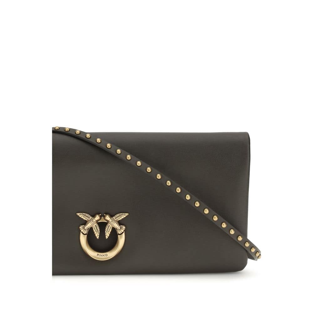 PINKO Bicolor Calf Leather Bos Taurus Clutch Bag - Image 4