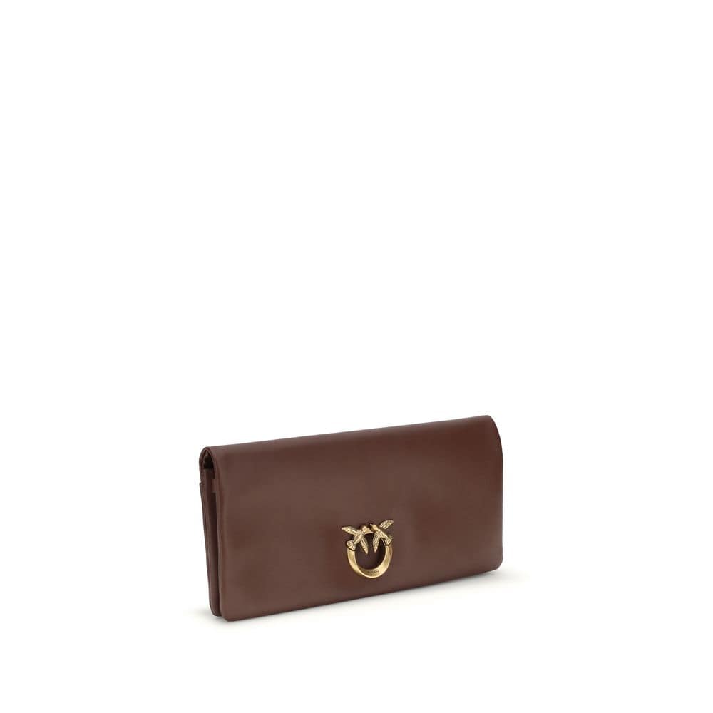 PINKO Bordeaux Calf Leather Bos Taurus Clutch Bag - Image 2