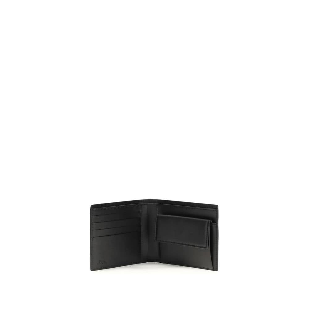 Fendi Black Calf Leather Bos Taurus Wallet - Image 3