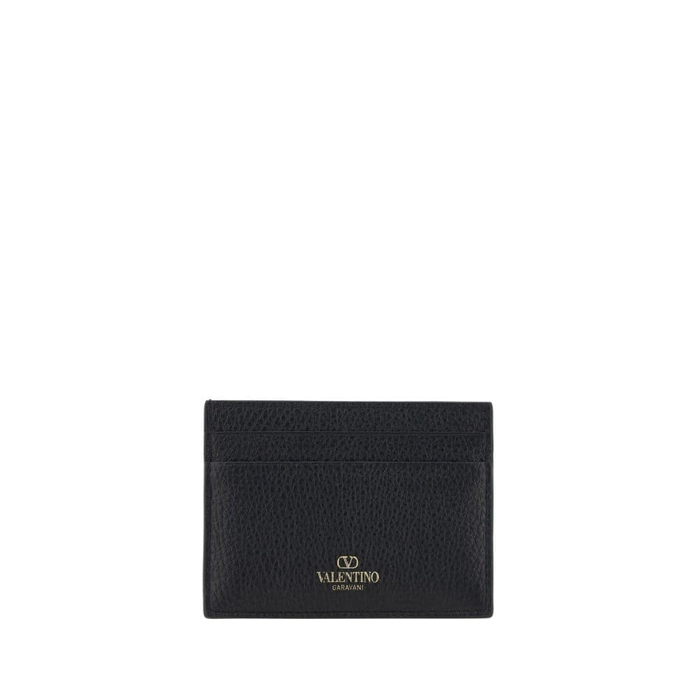 Valentino Garavani Black Calf Leather Bos Taurus Wallet - Image 2