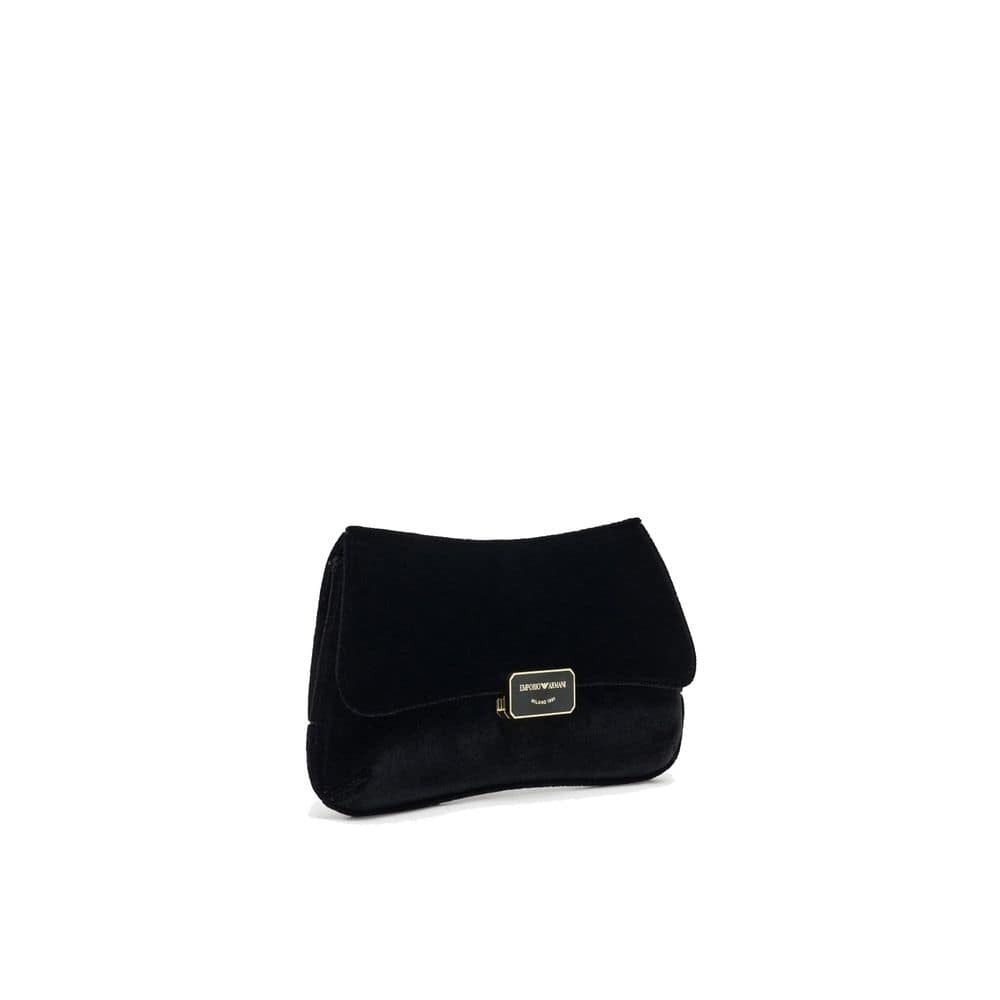 Emporio Armani Black Polyester Clutch Bag - Image 2