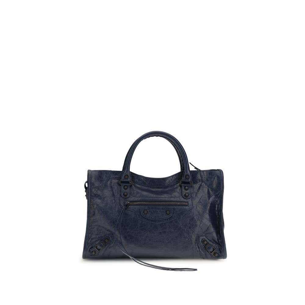 Balenciaga Blue Calf Leather Bos Taurus Shoulder Bag