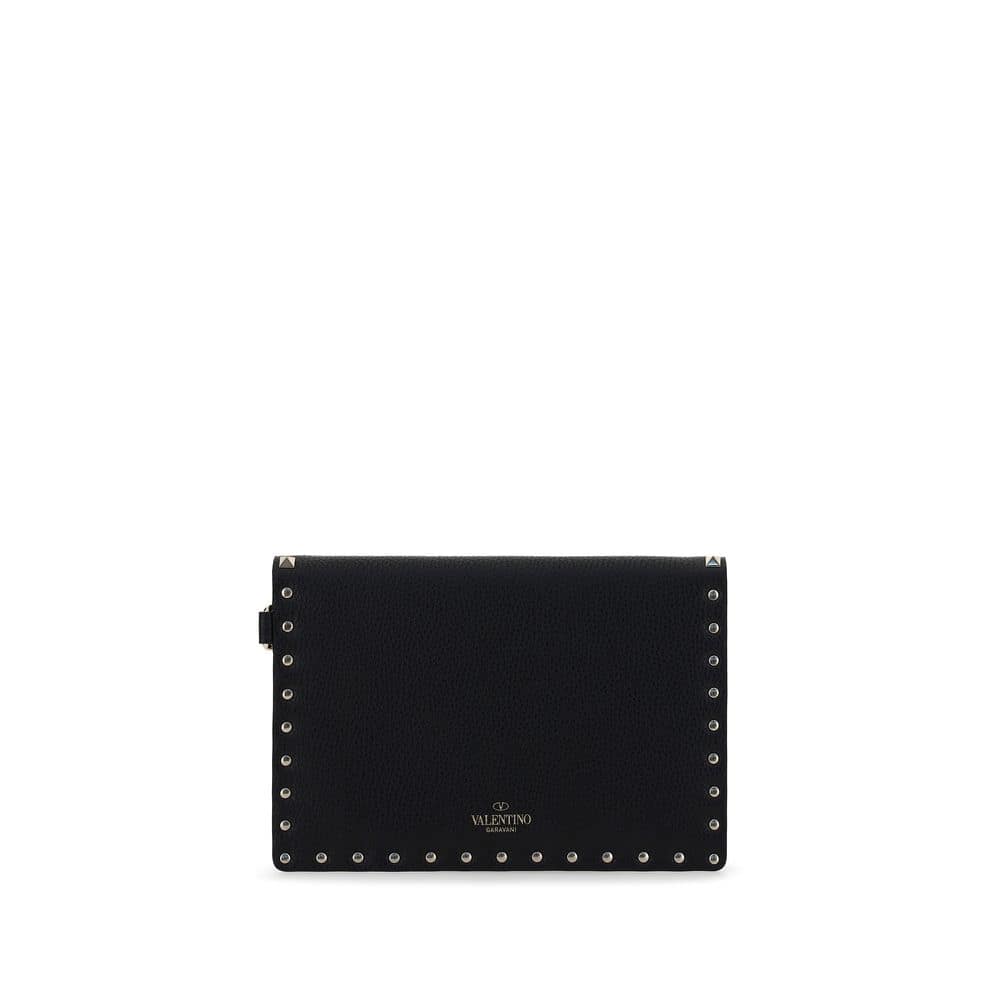 Valentino Garavani Black Calf Leather Bos Taurus Accessories - Image 2